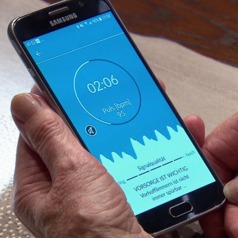 Eine App zur Erkennung von Herzrhythmusstörungen. (Foto: SWR)