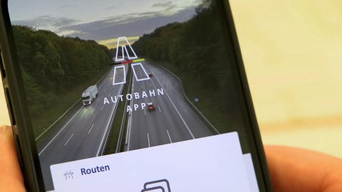 Der Bund hat eine Autobahn-App herausgebracht. (Foto: SWR)