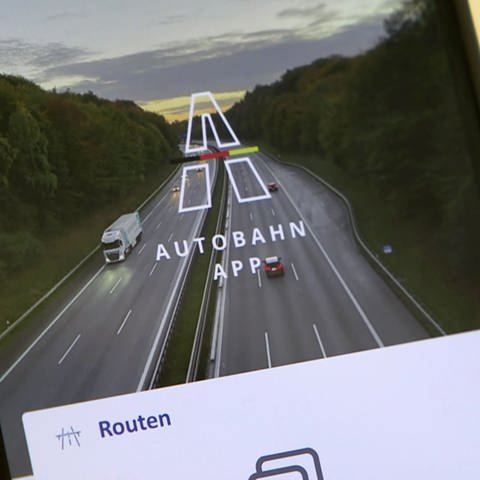 Der Bund hat eine Autobahn-App herausgebracht. (Foto: SWR)