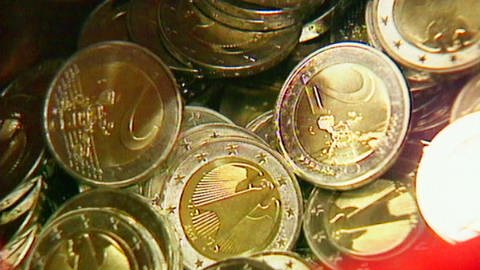 Euromünzen, Zwei-Euro-Münzen (Foto: SWR)