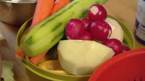 Frische Gemüse. Auswahl in einem Korb. (Foto: SWR)