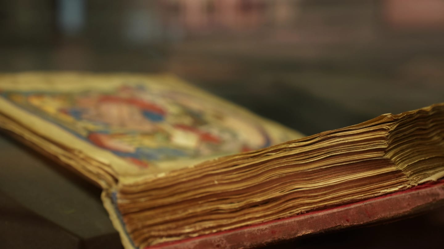 Ada-Evangeliar: Die rund 1.200 Jahre alte Handschrift wurde nun von der UNESCO als besonders schützenswert eingestuft (Foto: SWR)