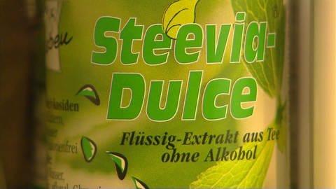 Süßstoff Stevia, Etikett mit Informationen (Foto: SWR)