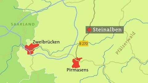 Karte von Steinalben (Foto: SWR, SWR -)