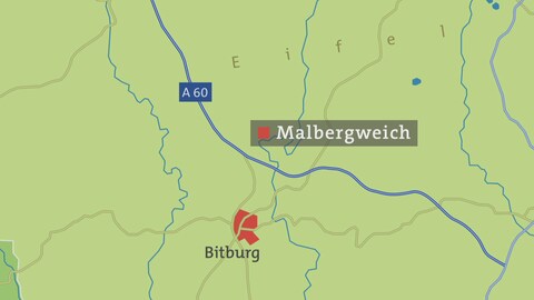Malbergweich - Karte (Foto: SWR)