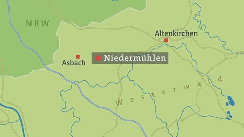 Niedermühlen - Karte (Foto: SWR)