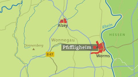 Karte von Pfiffligheim (Foto: SWR)