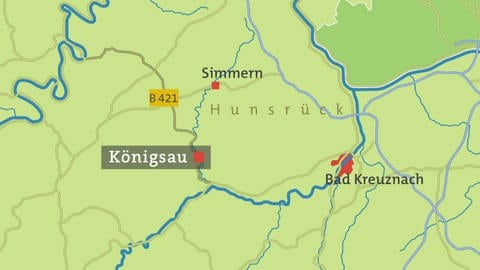 Königsau - Karte (Foto: SWR)