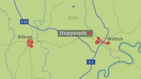 HZL, Hupperath, Bergweilerstraße, Karte (Foto: SWR)
