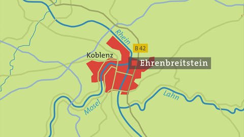 Ehrenbreitstein - Karte (Foto: SWR)