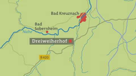 Dreiweiherhof - Karte (Foto: SWR)