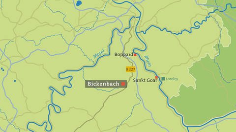 Bickenbach - Karte (Foto: SWR)