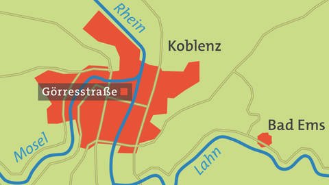Hierzuland Koblenz Goerresstrasse Karte (Foto: SWR)