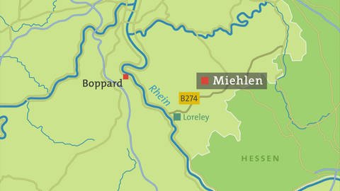 Miehlen - Karte (Foto: SWR)