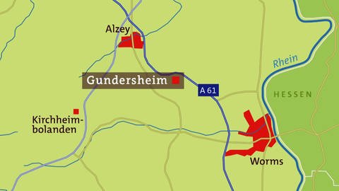 Karte Gundersheim (Foto: SWR)