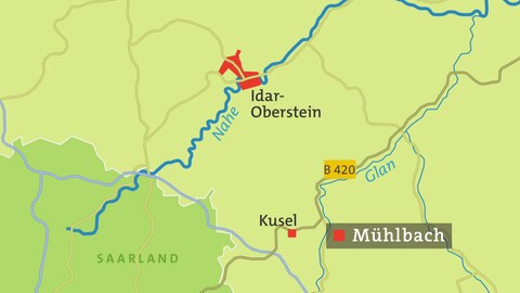Karte Mühlbach (Foto: SWR)