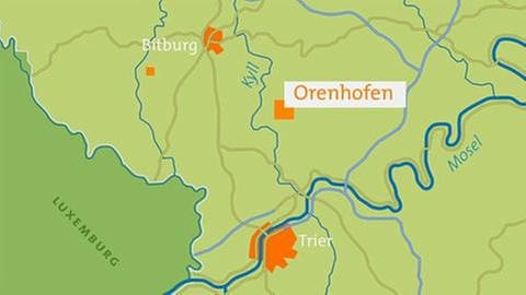 Karte von Orenhofen (Foto: SWR, SWR -)