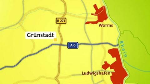 Karte von Grünstadt (Foto: SWR, SWR -)