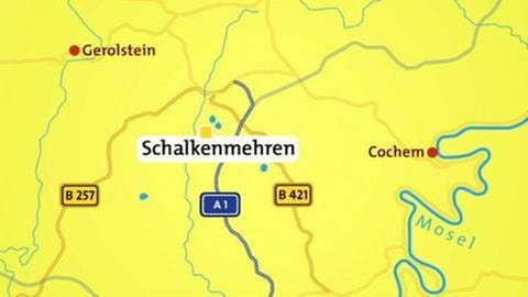 Karte von Schalkenmehren (Foto: SWR, SWR -)