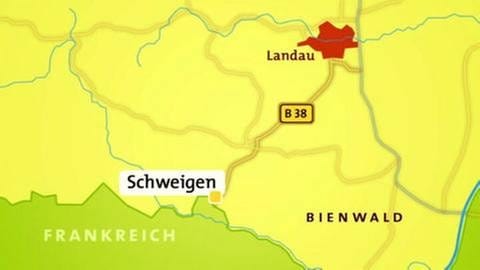 Karte von Schweigen-Rechtenbach (Foto: SWR, SWR -)