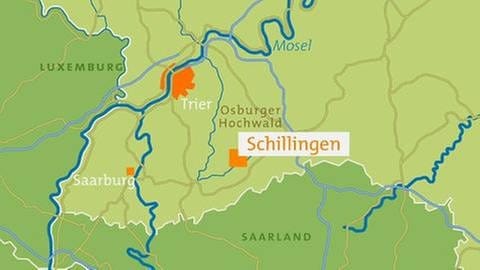 Karte von Schillingen (Foto: SWR, SWR -)