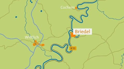 Karte von Briedel (Foto: SWR, SWR -)