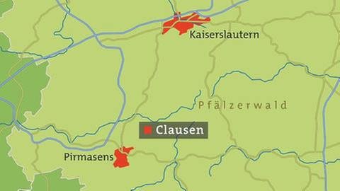 Karte von Clausen (Foto: SWR, SWR -)