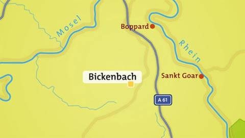 Karte von Bickenbach (Foto: SWR, SWR -)