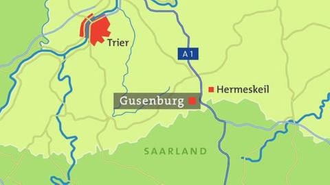Karte Gusenburg (Foto: SWR, SWR -)