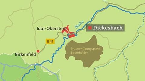 Karte von Dickesbach (Foto: SWR, SWR -)