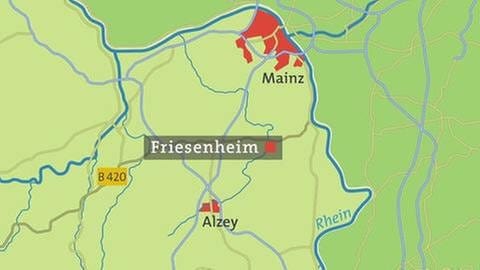 Friesenheim - Karte (Foto: SWR, SWR -)