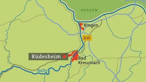 Karte von Rüdesheim (Foto: SWR, SWR -)