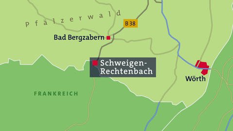 Karte Schweigen-Rechtenbach (Foto: SWR)