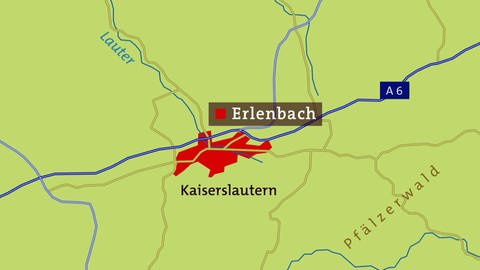 Karte Erlenbach (Foto: SWR)
