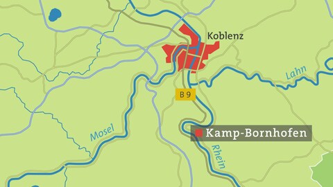 Kamp-Bornhofen Karte (Foto: SWR)