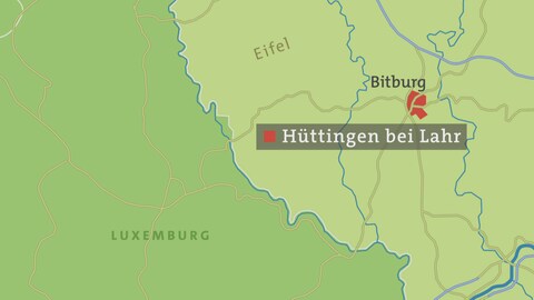 Hüttingen - Karte (Foto: SWR)