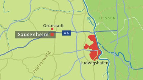 Sausenheim - Karte (Foto: SWR)