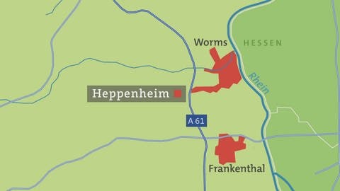 Heppenheim - Karte (Foto: SWR)