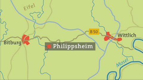 HZL Philippsheim Karte (Foto: SWR, HZL Philippsheim Karte)