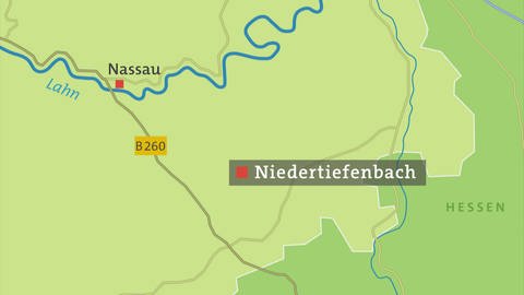 HZL, Niedertiefenbach, Waldstraße, Karte