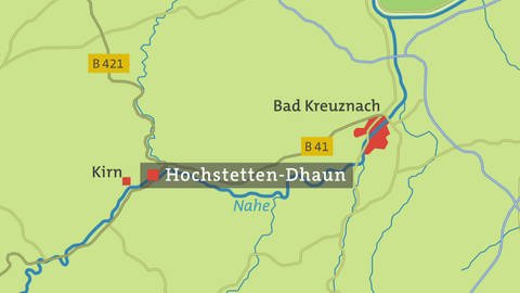 Hochstetten-Dhaun - Karte