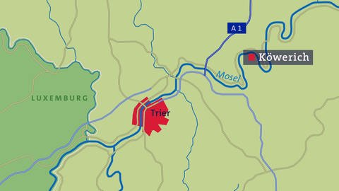 Karte Köwerich (Foto: SWR)