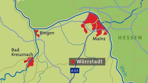 Karte Wörrstadt (Foto: SWR)