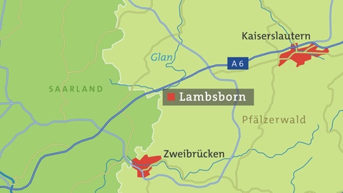 Lambsborn Karte (Foto: SWR)
