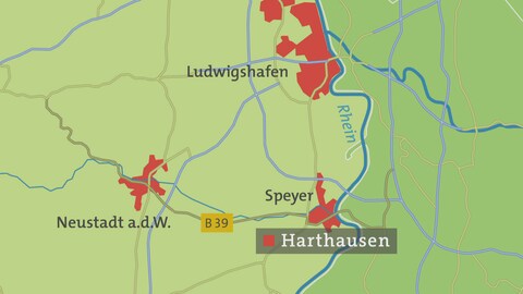 Hierzuland Harthausen, Kartenansicht