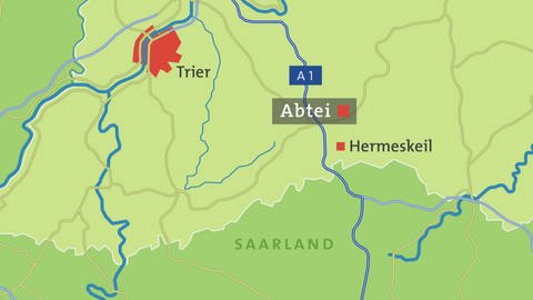 Hierzuland Abtei, Karte (Foto: SWR)