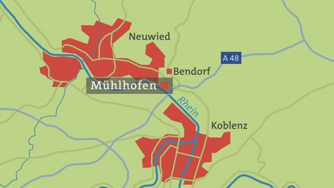 Hierzuland Mühlhofen, Kartenansicht