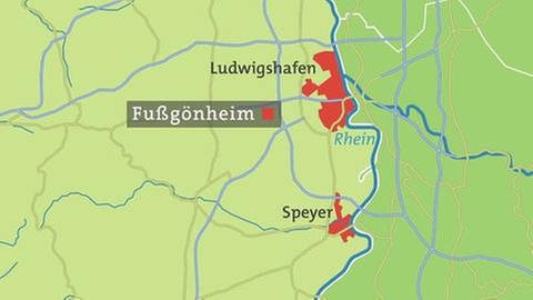Karte von Fussgönheim (Foto: SWR, SWR -)