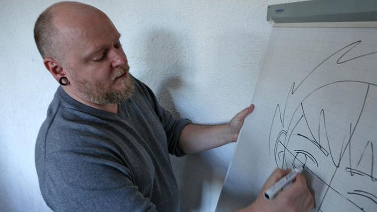 Comiczeichner Mario Geldner (Foto: SWR, SWR -)