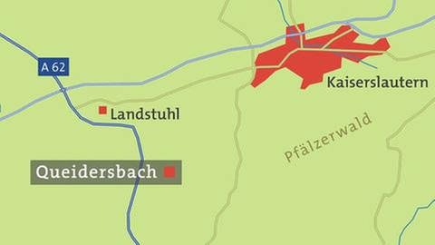 Karte von Queidersbach (Foto: SWR, SWR -)